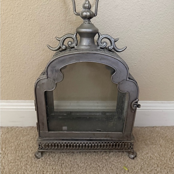 Moroccan Vintage Silver Decorative Lantern - Picture 1 of 4